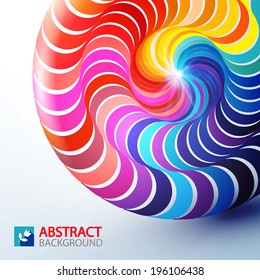 Abstract rainbow background.  Vector illustration