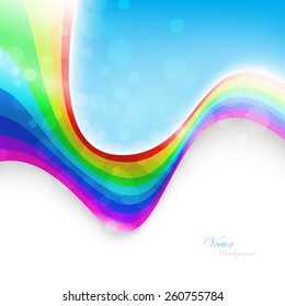 Abstract rainbow background. Vector Illustration. Clip-art