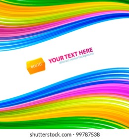 Abstract rainbow background. Vector illustration for your business presentations.