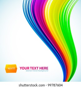 Abstract rainbow background. Vector illustration for your business presentations.
