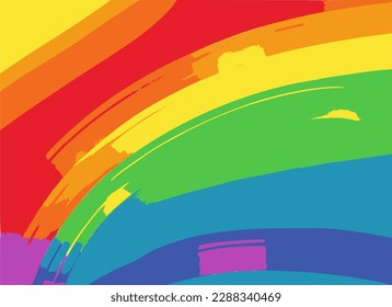 An abstract rainbow background vector image.