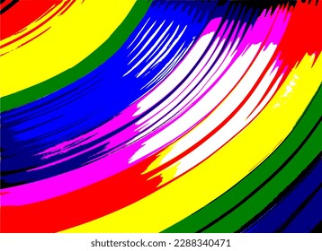 An abstract rainbow background vector image.