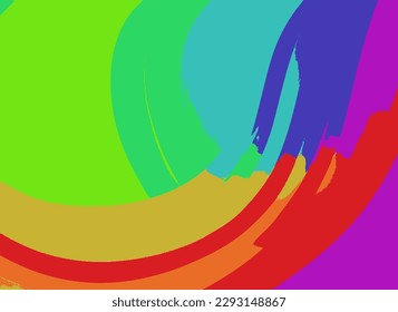 An abstract rainbow background vector image.	