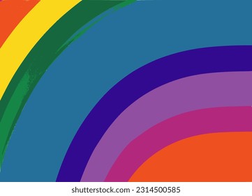 An abstract rainbow background vector image.