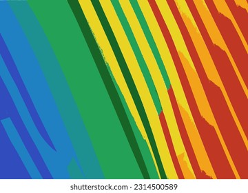 An abstract rainbow background vector image.