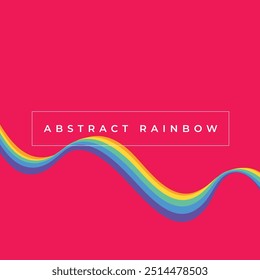 Ilustração de design de modelo de vetor de fundo de arco-íris abstrato