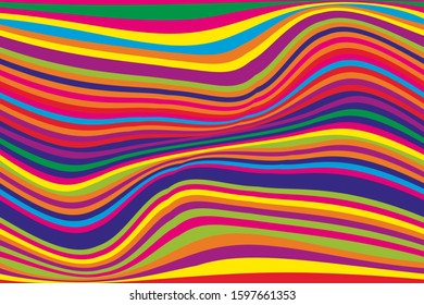 Abstract rainbow background for web design. Design template on colorful backdrop. Abstract pattern.  Vector illustration