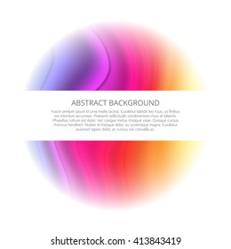Abstract Rainbow background for your design for your text. Isolated on white background.