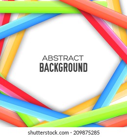 Abstract rainbow banner form background concept. Vector illustration design