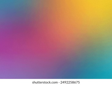 Abstract rainbow blur background with a grainy overlay 