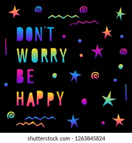 Abstract rainbow card background. Modern pattern for birthday card, party invitation, wallpaper, holiday shop sale poster, bag print, t shirt, workshop advertising etc.