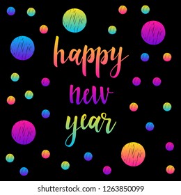 Abstract rainbow card background. Modern pattern for birthday card, party invitation, wallpaper, holiday shop sale poster, bag print, t shirt, workshop advertising etc.