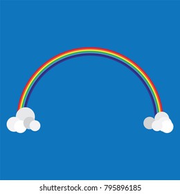 abstract  rainbow cartoon on  background vector illustration
