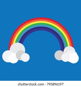 abstract  rainbow cartoon on  background vector illustration
