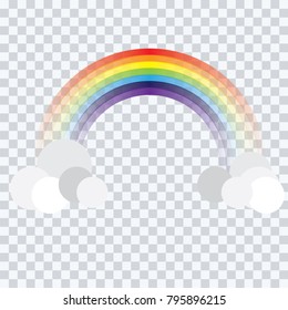 abstract  rainbow cartoon on  background vector illustration
