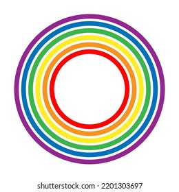  abstract rainbow circle background (LGBT)