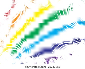 abstract rainbow circle background. Vector