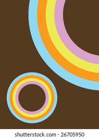 Abstract Rainbow Circle background - vector illustration