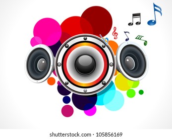 abstract rainbow circle based sound vector illustration