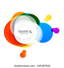 Resumen de los círculos arcoiris fondo moderno