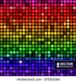 Abstract rainbow circles seamless pattern background. RGB EPS 10 vector illustration