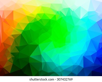 abstract rainbow color background. low-poly vector illustration
