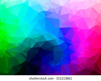 abstract rainbow color background. low-poly vector illustration