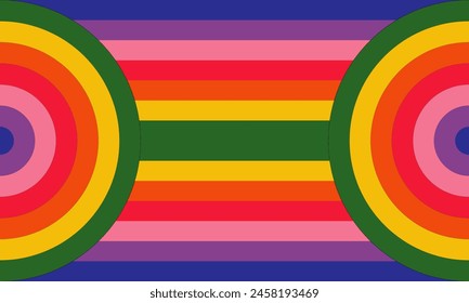 Abstract rainbow color background. Vector illustration