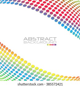 Abstract rainbow color background for your business artwork. Vector illustration. Spectrum wave.