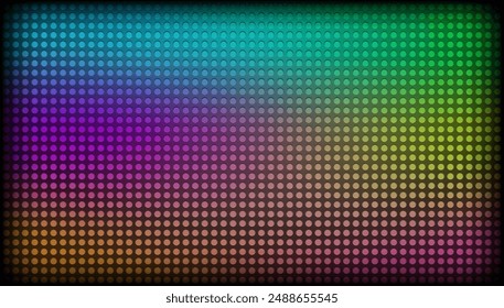Abstract rainbow color circles background.