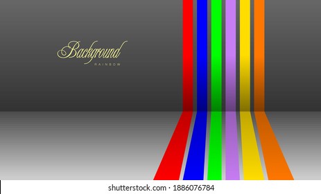 Fondo de la línea de color arco iris abstracto 