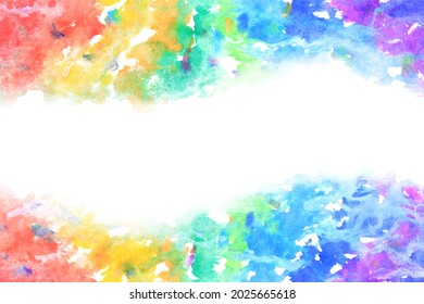 abstract rainbow color line, natural grunge watercolor texture background, vector illustration, new year image