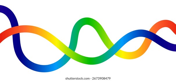 Patrón Abstractas de líneas de color del arco iris. Fondo de líneas de arco iris de Vector. Fondo ondulado colorido del flujo del arco iris.