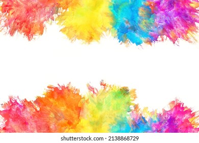 abstract rainbow color splash, natural shiny watercolor texture background, colorful vector illustration