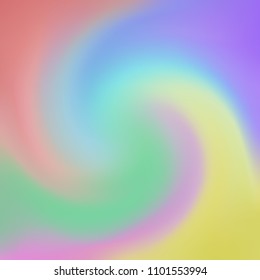 Abstract of rainbow color in swirl background vector, illustration vector eps10