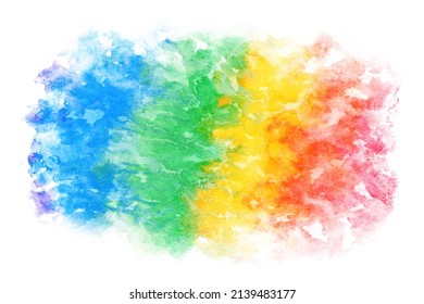 abstract rainbow color texture, natural grunge watercolor background, colorful vector illustration