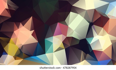 Abstract rainbow color Triangle Geometrical Background