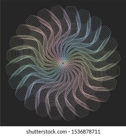 Abstract Rainbow Color Vortex Art Design Background