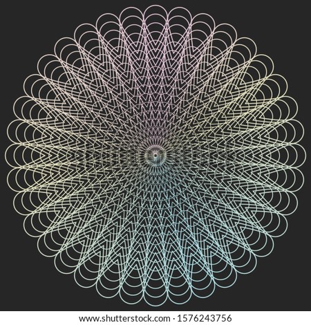 Abstract Rainbow Color Vortex Art Design Background