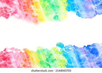 abstract rainbow color wave, natural grunge watercolor texture background, colorful vector illustration