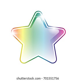 Abstract rainbow colored star shaped background, with space for your text. Vector illustration.