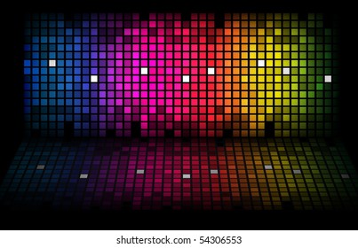 Abstract rainbow - colored vector background. EPS10