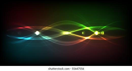 Abstract rainbow - colored vector background. EPS10