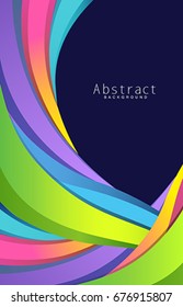 Abstract rainbow colorful background, vector illustration