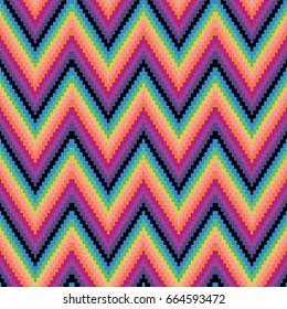 abstract rainbow colorful brick wall seamless vector pattern inspired by pre fall 17 textile trend
