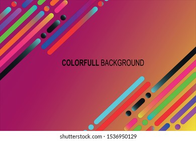 Abstract Rainbow Colorful Dash Background stock illustration