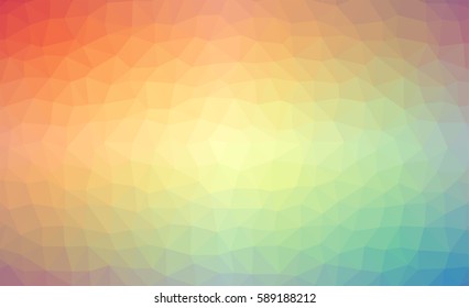 Abstract rainbow colorful lowploly of many triangles background for use in design. EPS10 vector