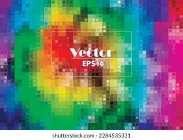 abstract rainbow colorful mosaic background illustration