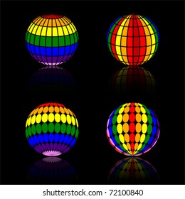 abstract rainbow colorful Sphere