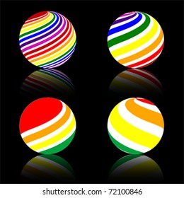 abstract rainbow colorful Sphere - Shutterstock ID 72100846
